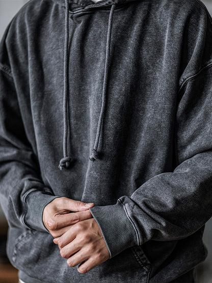 OVERSIZE RETRO WASHED HOODIE