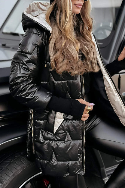 HELENA ELEGANT HOODED WINTER COAT