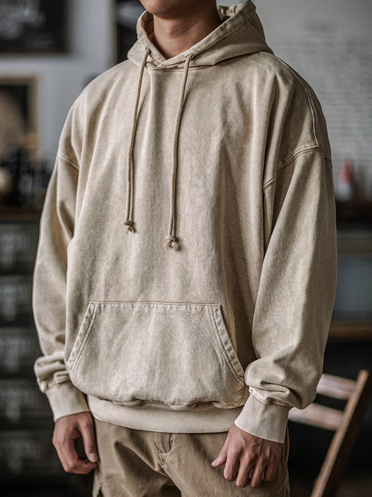 OVERSIZE RETRO WASHED HOODIE